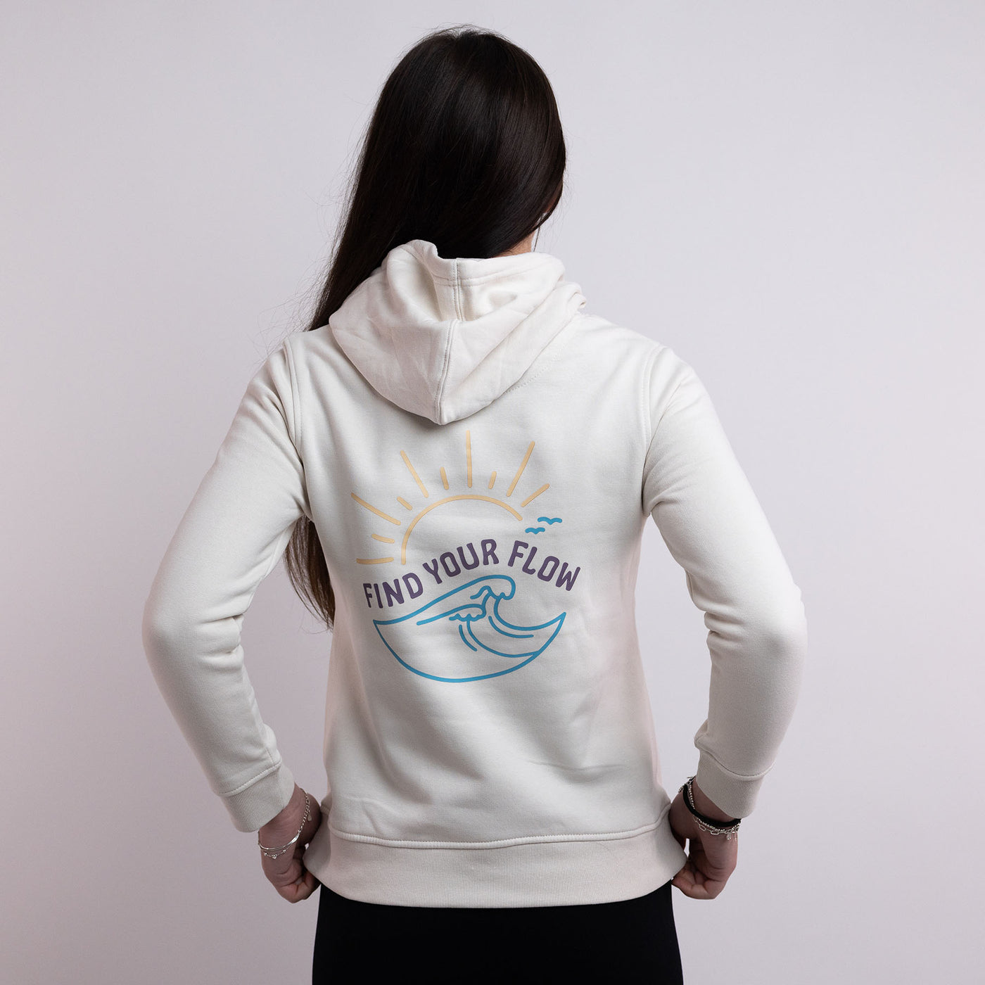 'Find Your Flow' Organic Hoodie
