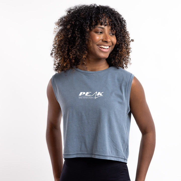 Peak Cropped Organic Tank Top