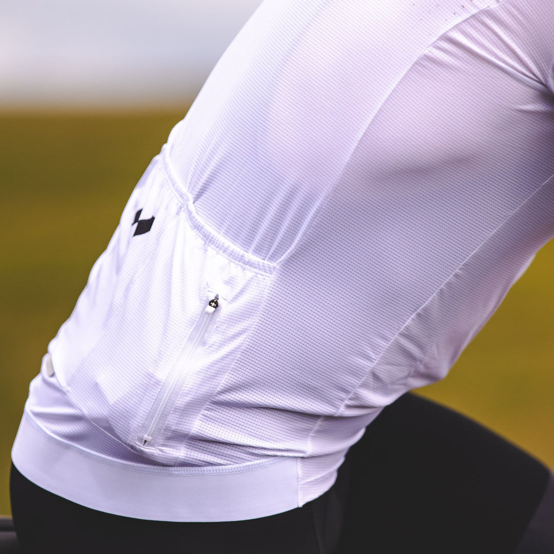 Team HKSN Pro Cycle Jersey - White