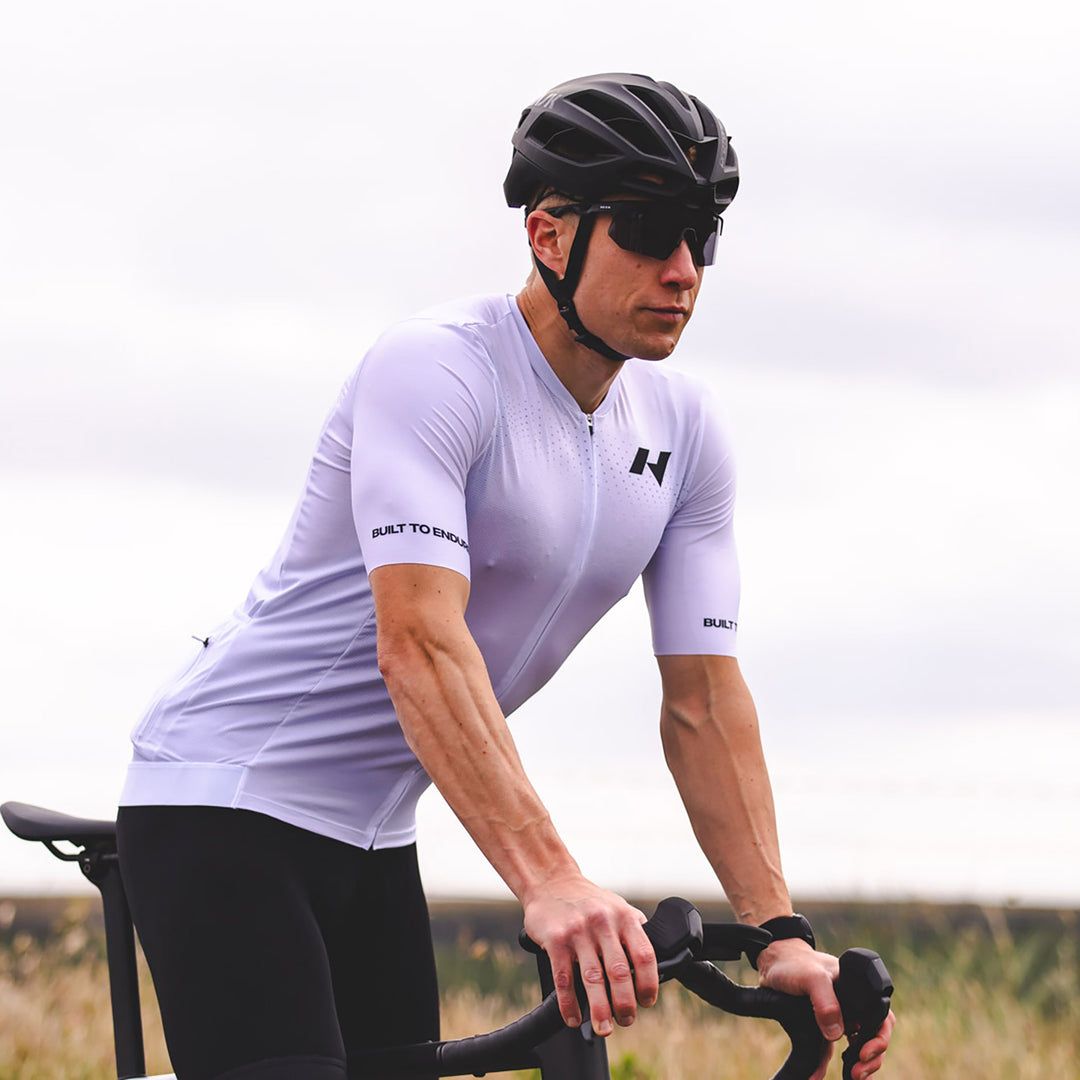 Team HKSN Pro Cycle Jersey - White