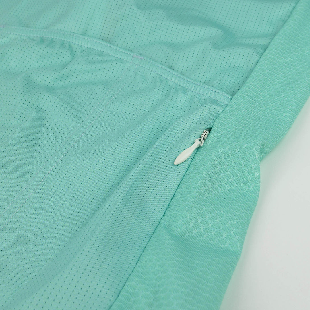 'Racing Line' Mint Green SS Jersey