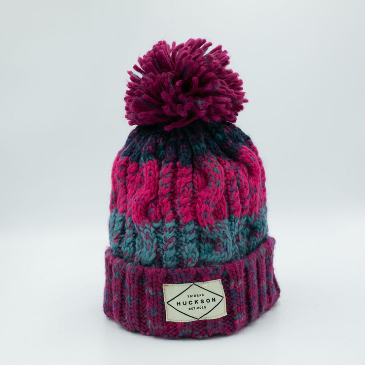 Winter Berries Corkscrew Bobble Beanie