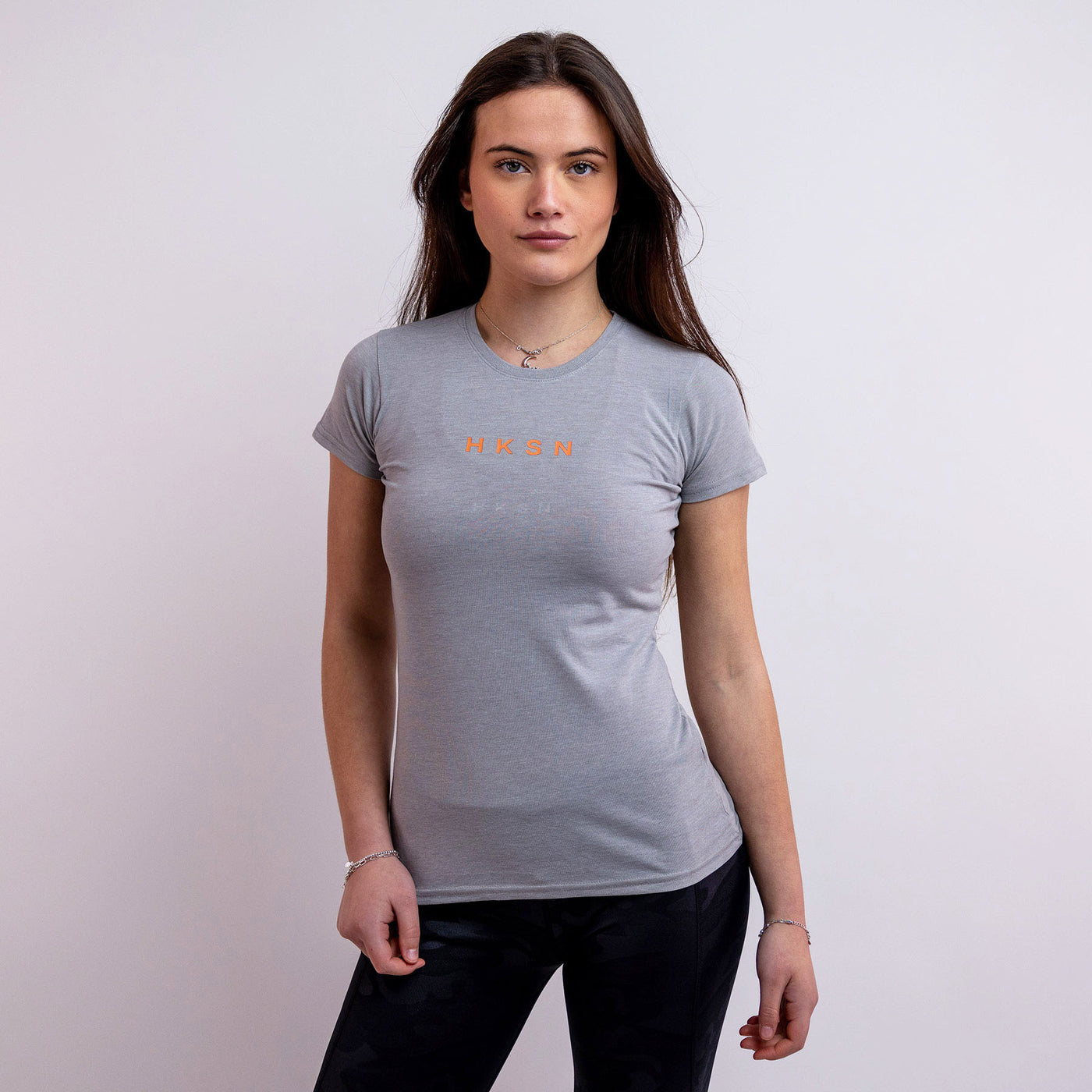 'Accent' Silver and Coral Training T-Shirt