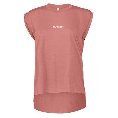 Flowy Rolled Cuff Muscle T-Shirt